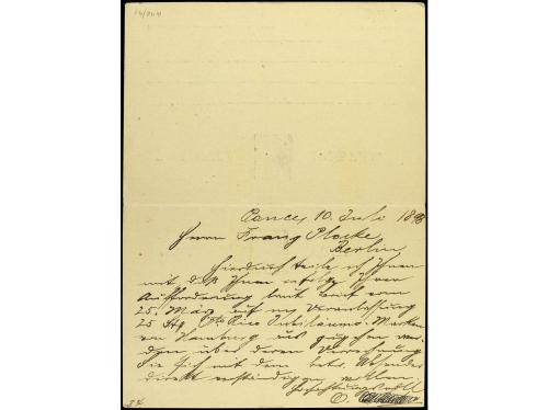 ✉ PUERTO RICO. Ed. 15. 1898. PONCE a ALEMANIA. Entero postal