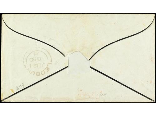 ✉ COLONIAS INGLESAS. 1850. QUEBEC (Canadá) a INGLATERRA. Sob