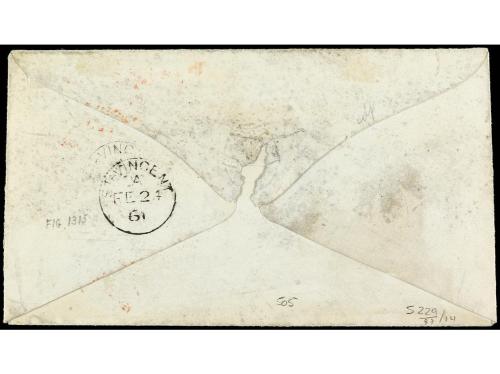 ✉ COLONIAS INGLESAS. 1861. SAINT VINCENT a LONDRES. Sobre co