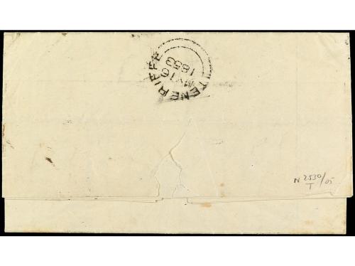 ✉ COLONIAS INGLESAS. 1853. CÁDIZ (España) a BUENOS AIRES (Ar