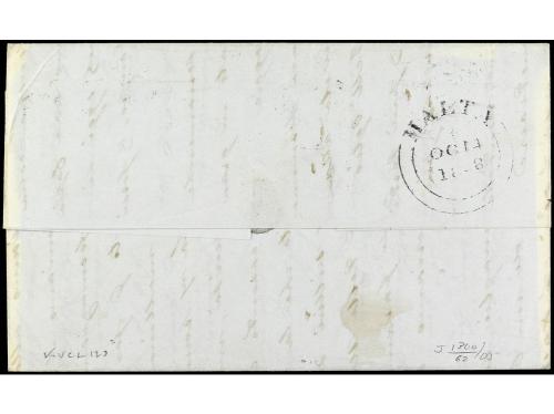 ✉ COLONIAS INGLESAS. 1848. ZANTE (Islas Ionicas) a MARSELLA 