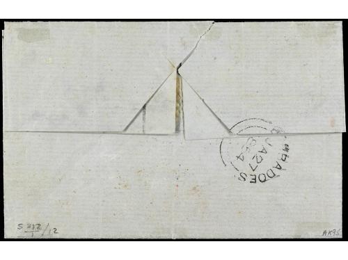 ✉ COLONIAS INGLESAS. 1854. BARBADOS a ST. THOMAS (D.W.I.). E