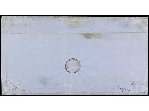 ✉ COLONIAS INGLESAS. 1865. LIMA a NEW YORK. Carta completa c