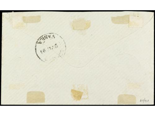 ✉ FILIPINAS. Ed. 121 (2). 1895. MANILA correo interior. 1 ct