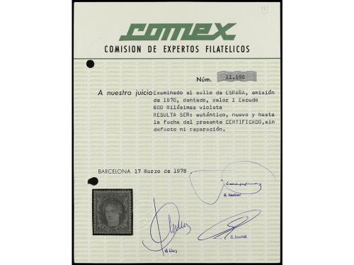 * ESPAÑA. Ed. 111. 1 escudo 600 milésimas. Centrado excepcio