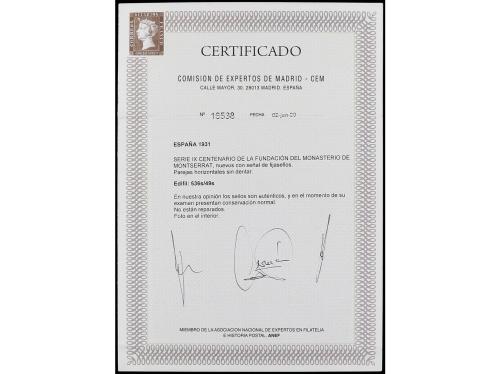 * ESPAÑA. Ed. 636s/49s. SERIE COMPLETA en PAREJAS SIN DENTAR