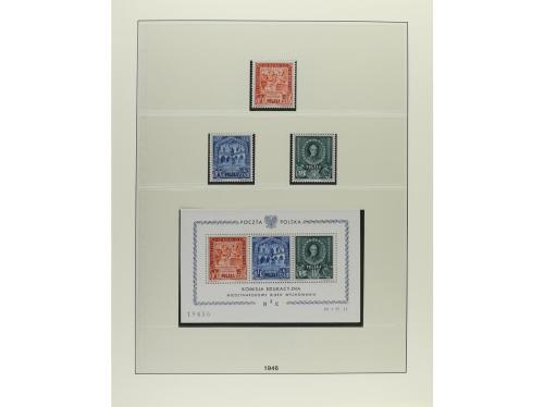 LOTES y COLECCIONES. POLONIA. Colección montada en álbum Lin