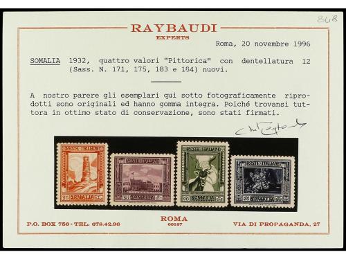 **/* SOMALIA. Yv. 162/79 (B). 1932-37. SERIE COMPLETA. 18 va