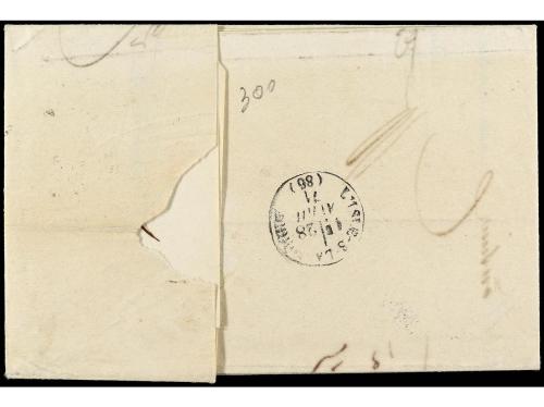 ✉ FRANCIA. Yv. 49. 1871. AVIGNON a ISLE SUR LA SORGUE. 80 ct