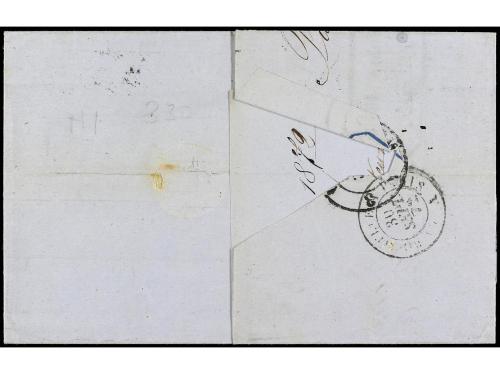 ✉ FRANCIA. Yv. 31, 47. 1872. NIORT a PARÍS. 30 cts. castaño,