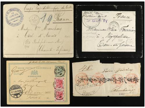 ✉ LOTES y COLECCIONES. 1870-1920. EXTREMO ORIENTE. Conjunto 