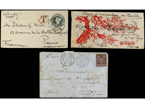 ✉ LOTES y COLECCIONES. 1870-1920. EXTREMO ORIENTE. Conjunto 