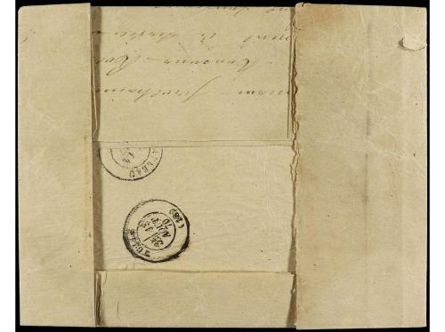 ✉ FRANCIA. Yv. 25 (2), 27 (2). 1870. LYON a SOURSAC. 1cto. v