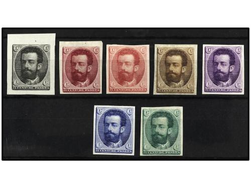 ESPAÑA. 1872. PROYECTO NO ADOPTADO grabado por Pascual Alegr