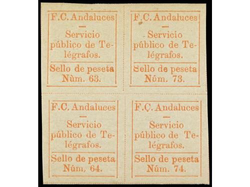 ** ESPAÑA: TELEGRAFOS PARTICULARES. Ed. 1/2 (4). FERROCARRIL