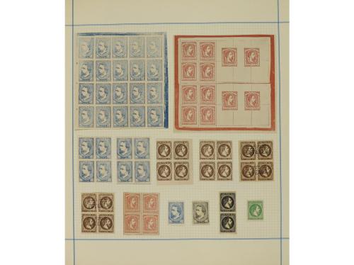 LOTES y COLECCIONES. ESPAÑA. FACSÍMILES. Conjunto montado en