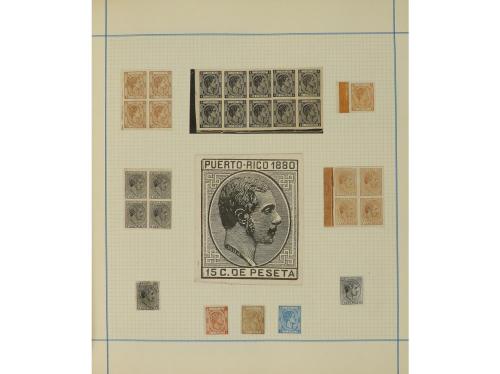 LOTES y COLECCIONES. ESPAÑA. FACSÍMILES. Conjunto montado en