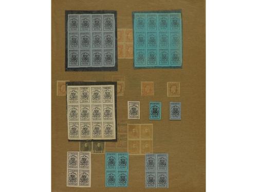 LOTES y COLECCIONES. ESPAÑA. FACSÍMILES. Conjunto montado en