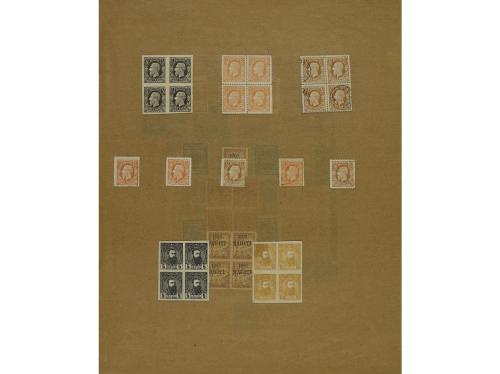 LOTES y COLECCIONES. ESPAÑA. FACSÍMILES. Conjunto montado en