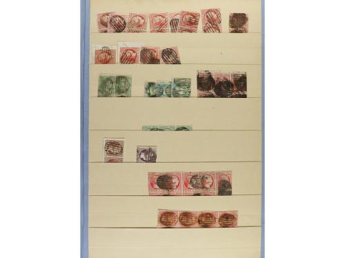 ESPAÑA. EMISIONES 1852, 1853 y 1854. Entre Edifil 12 a 33. S