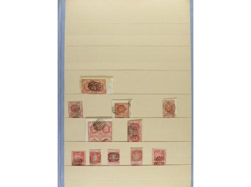 ESPAÑA. EMISIONES 1852, 1853 y 1854. Entre Edifil 12 a 33. S