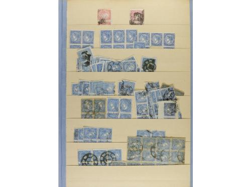 ESPAÑA. EMISIONES 1865 y 1866, entre Edifil 69 a 86, sin los