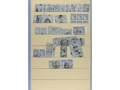 ESPAÑA. EMISIONES 1865 y 1866, entre Edifil 69 a 86, sin los