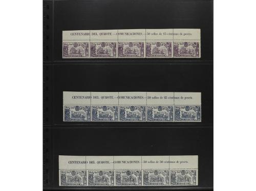 ** ESPAÑA. Ed. 259, 260, 263, 265 y 266 (5). 15 cts., 25 cts