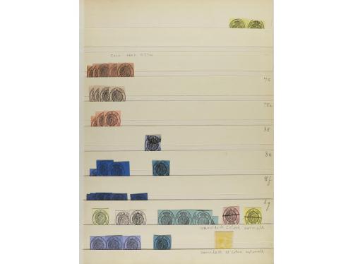 LOTES y COLECCIONES. 1854-1855. ESPAÑA. SERVICIO OFICIAL. Pe