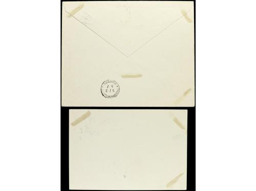 ✉ ISLANDIA. Yv. 9/11. 1931. Dos cartas circuladas a BÉLGICA 