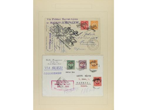 ✉ LOTES y COLECCIONES. 1925-32. FILIPINAS. Conjunto de 25 ca
