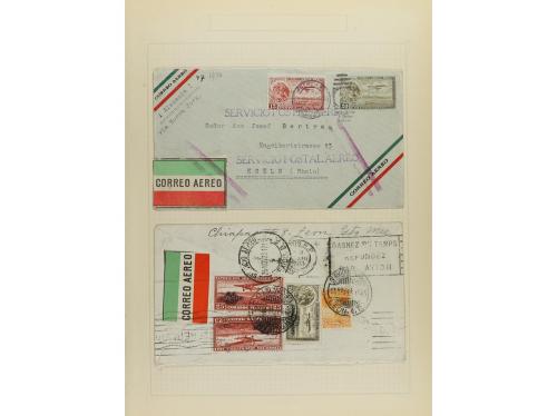 ✉ LOTES y COLECCIONES. 1929-31. MÉXICO. Conjunto de 10 carta