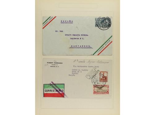 ✉ LOTES y COLECCIONES. 1929-31. MÉXICO. Conjunto de 10 carta