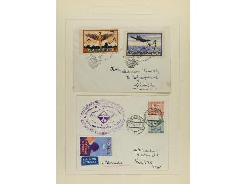 ✉ LOTES y COLECCIONES. 1921-33. POLONIA. Cuatro cartas circu