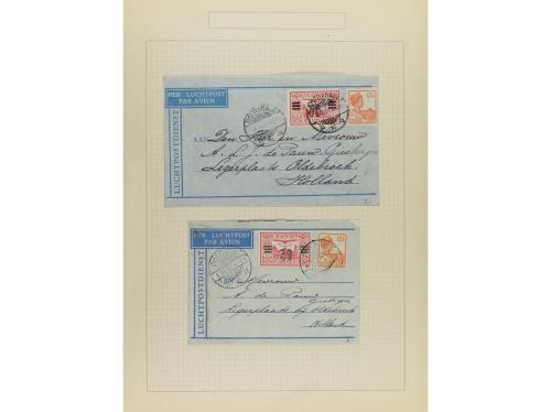 ✉ LOTES y COLECCIONES. 1928-33. HOLANDA. Conjunto de 9 carta