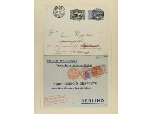 ✉ LOTES y COLECCIONES. 1917-33. ITALIA. Conjunto de15 cartas