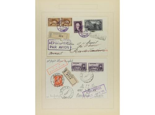 ✉ LOTES y COLECCIONES. 1930-33. GRECIA. Conjunto de 15 carta