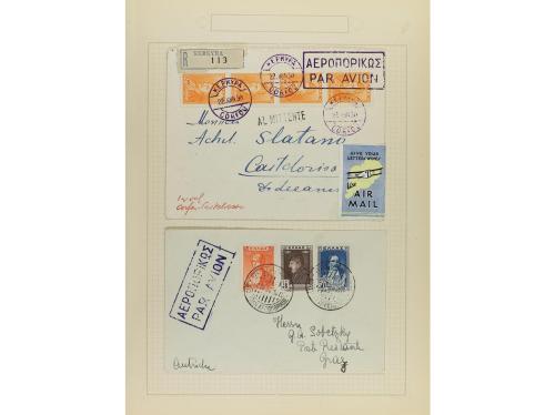 ✉ LOTES y COLECCIONES. 1930-33. GRECIA. Conjunto de 15 carta