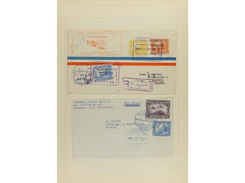 ✉ LOTES y COLECCIONES. 1931-34. NICARAGUA. Conjunto de 20 ca