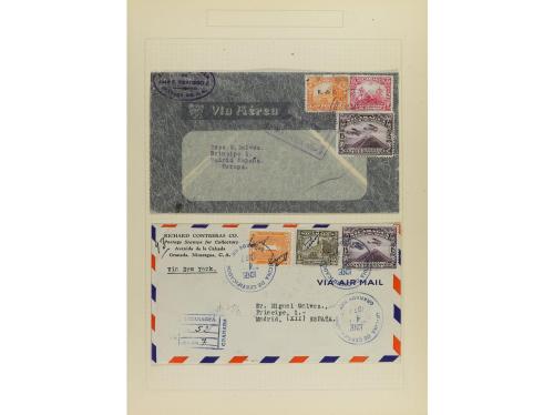 ✉ LOTES y COLECCIONES. 1931-34. NICARAGUA. Conjunto de 20 ca