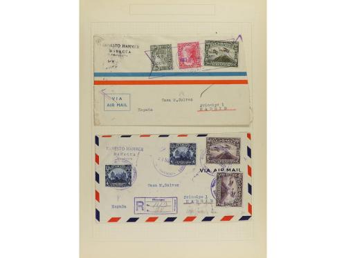 ✉ LOTES y COLECCIONES. 1931-34. NICARAGUA. Conjunto de 20 ca