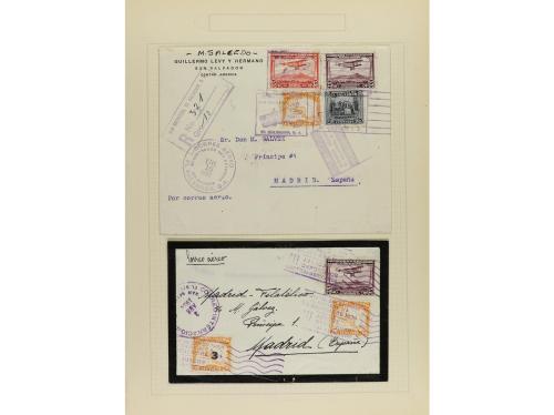 ✉ LOTES y COLECCIONES. 1928-33. AIR MAILS. Conjunto de 32 ca