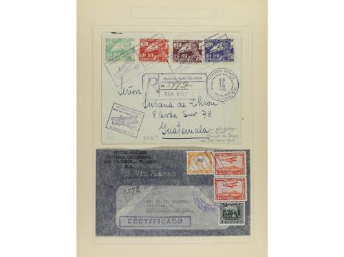 ✉ LOTES y COLECCIONES. 1928-33. AIR MAILS. Conjunto de 32 ca