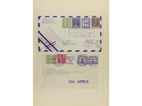 ✉ LOTES y COLECCIONES. 1928-33. AIR MAILS. Conjunto de 32 ca