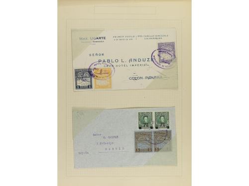 ✉ LOTES y COLECCIONES. 1928-33. AIR MAILS. Conjunto de 32 ca