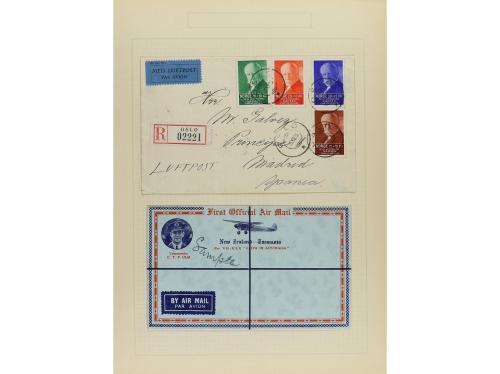 ✉ LOTES y COLECCIONES. 1923-32. AIR MAILS. Conjunto de 30 ca