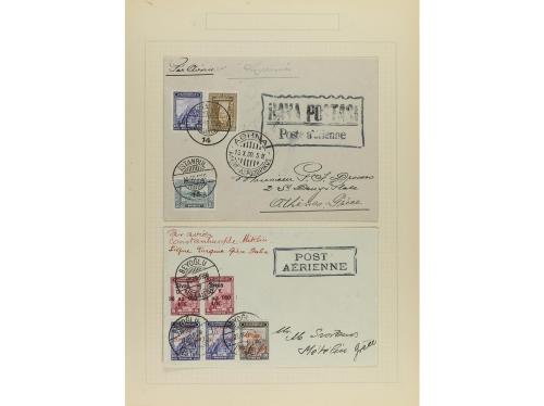 ✉ LOTES y COLECCIONES. 1923-32. AIR MAILS. Conjunto de 30 ca
