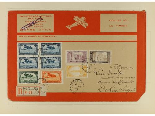 ✉ LOTES y COLECCIONES. 1923-32. AIR MAILS. Conjunto de 30 ca