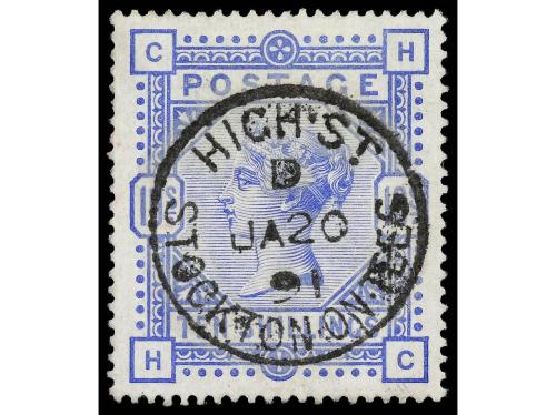 ° GRAN BRETAÑA. Yv. 86/88. 1883-84. 2/6 sh. violeta, 5 sh. r