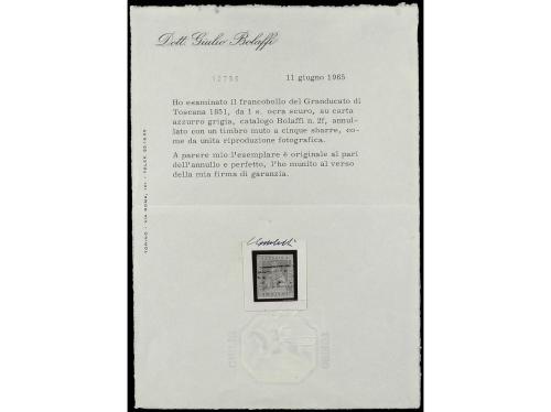 ° ITALIA ANTIGUOS ESTADOS: TOSCANA. Yv. 2. 1851 2 s. amaril